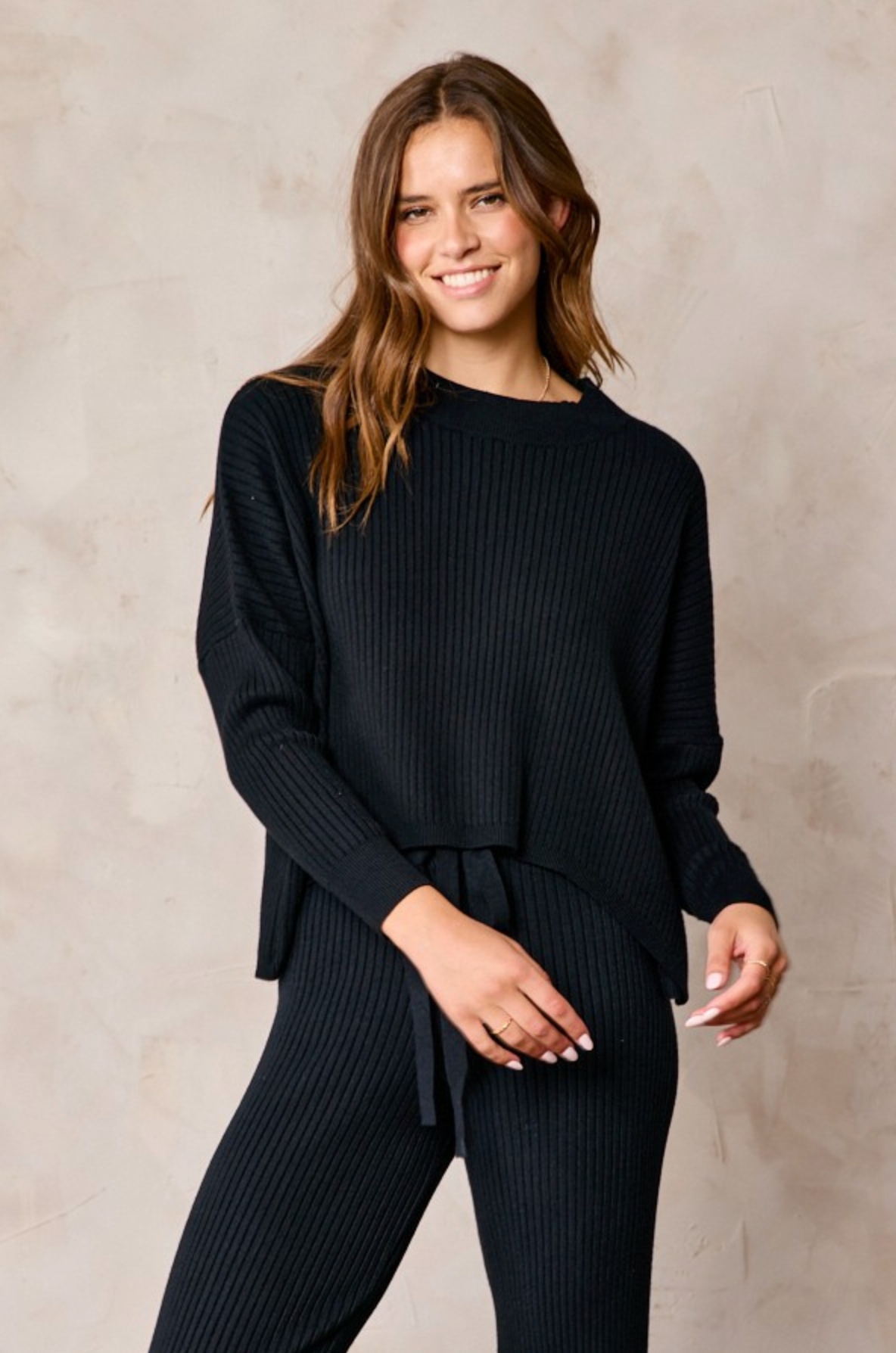 Up & Running Ribbed Crop Sweater