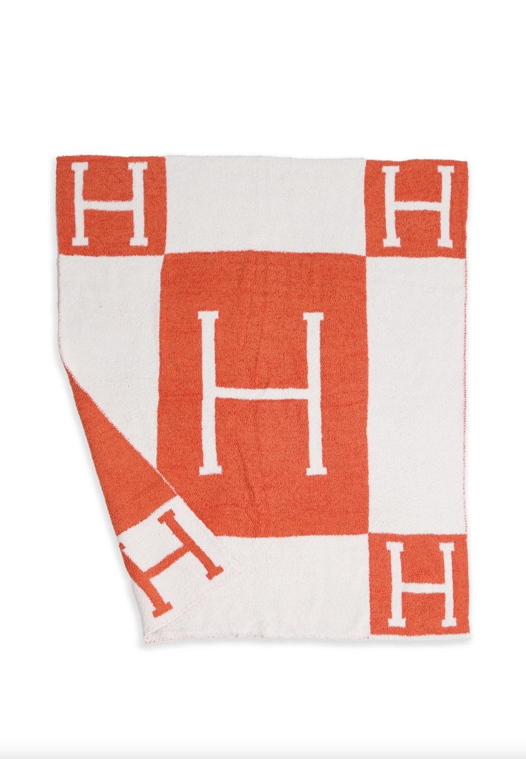 Luxe 'H' Baby Throw Blanket