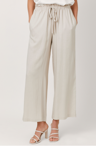 Paperbag Waist Linen Pants