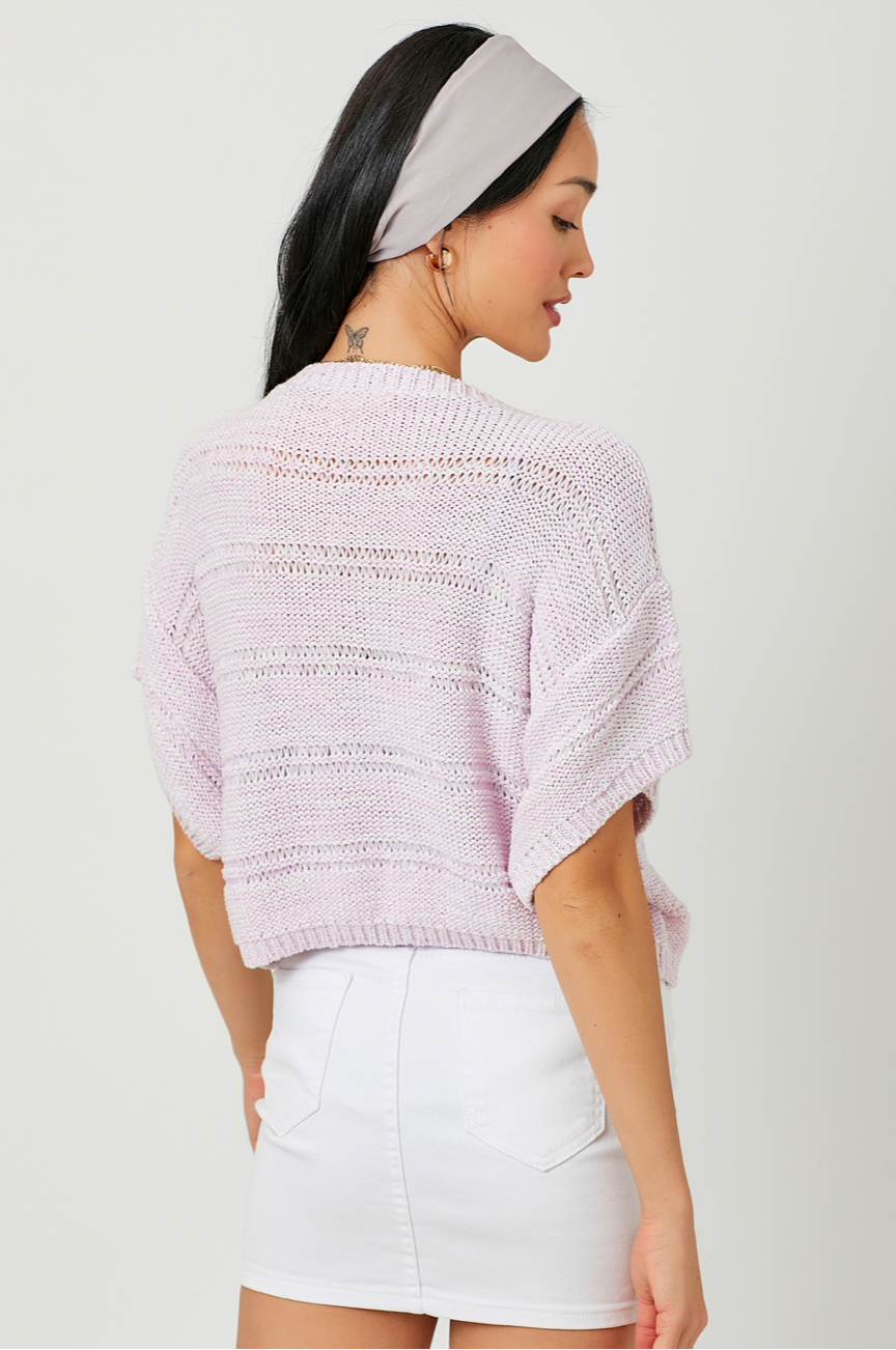 Melanie Melange Crop Sweater