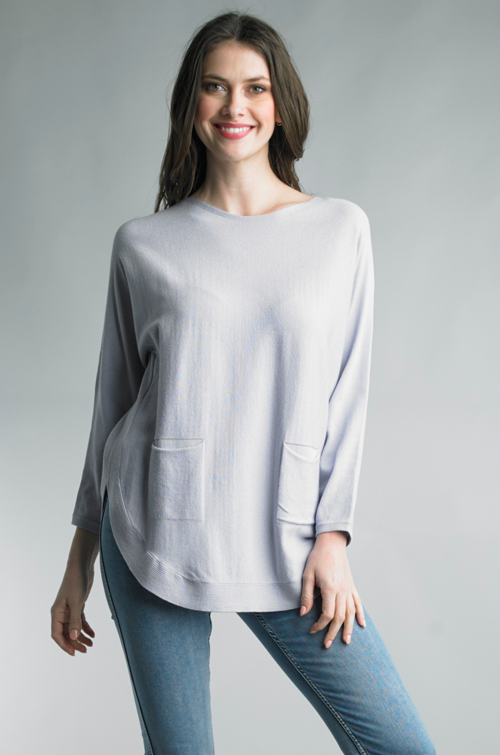 Bailey Button Back Sweater, Lilac