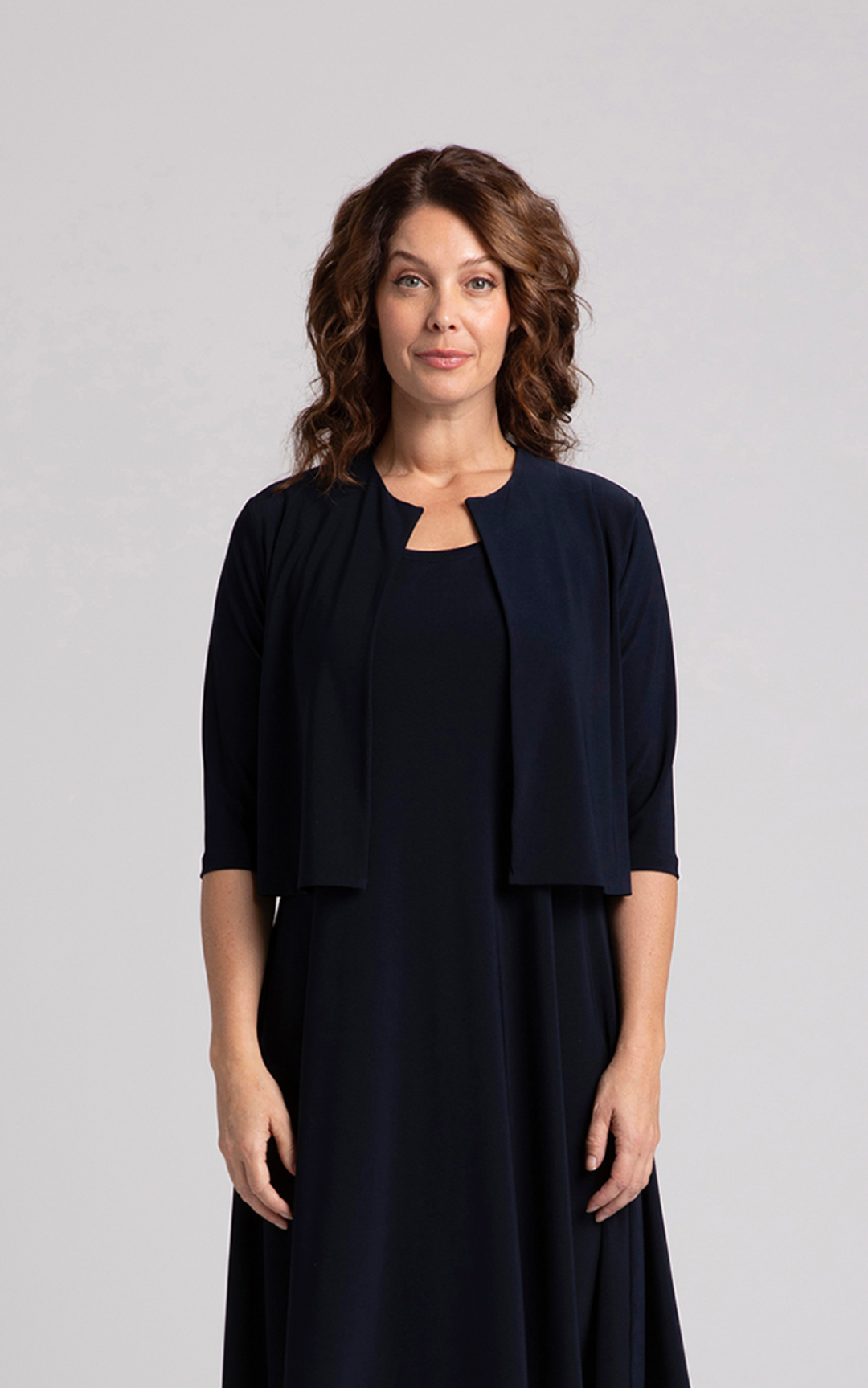 Classic Bolero Cardigan, Navy 25156-4 Sympli 4 Classic Bolero Cardigan, Navy 25156-4 Sympli 4