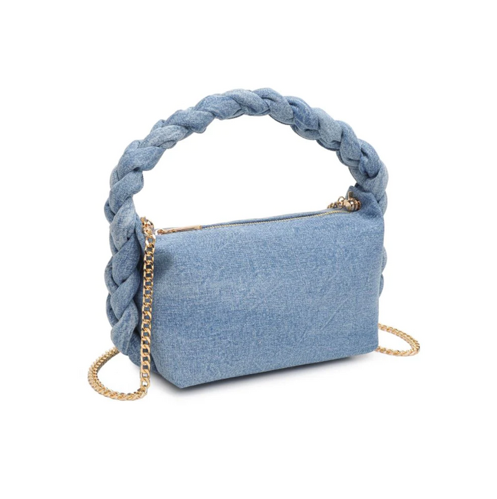 Skylar Denim Shoulder Bag