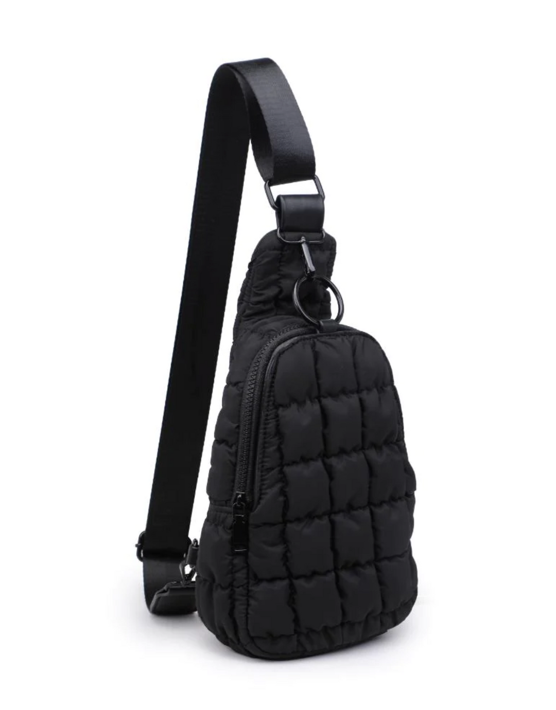 Puffy Perfection Sling Bag, Black