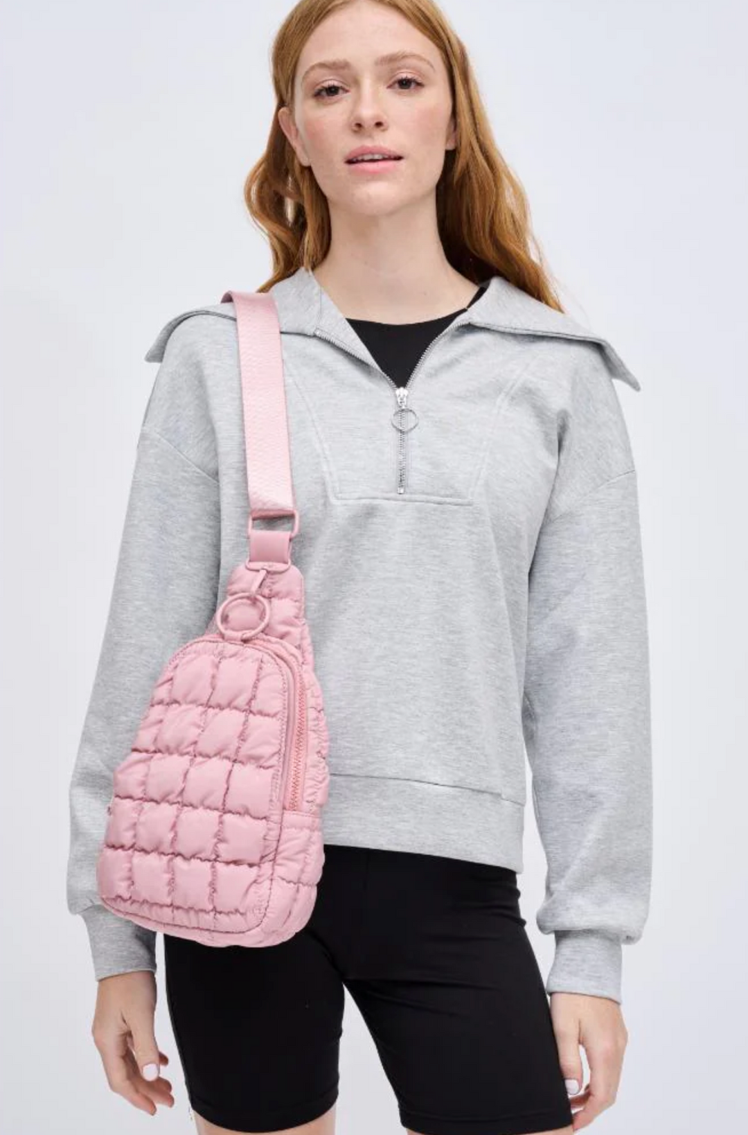 Puffy Perfection Sling Bag, Rose