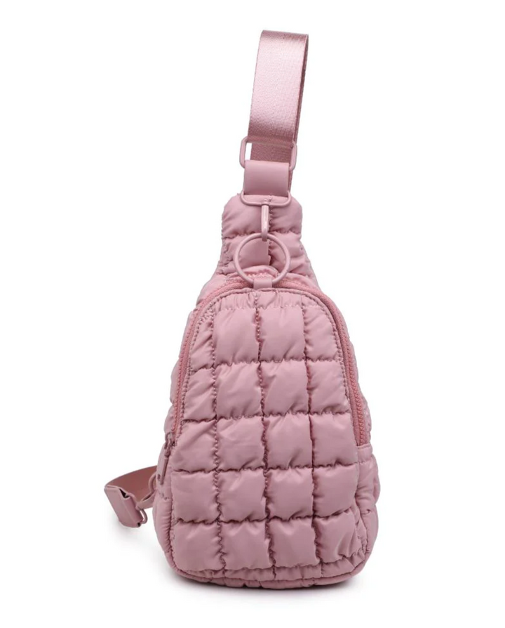 Puffy Perfection Sling Bag, Rose