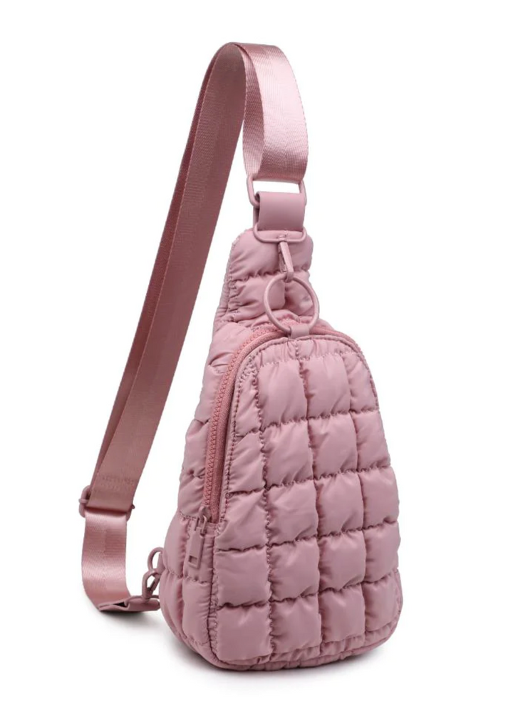 Puffy Perfection Sling Bag, Rose