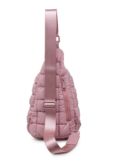 Puffy Perfection Sling Bag, Rose