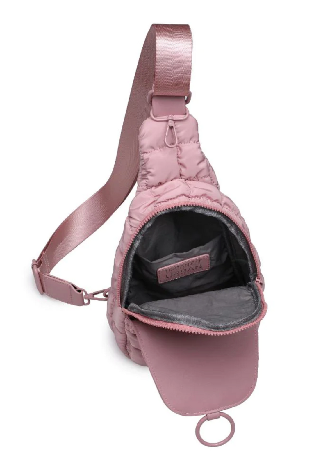 Puffy Perfection Sling Bag, Rose