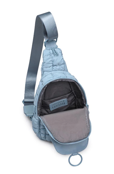 Puffy Perfection Sling Bag, Sky