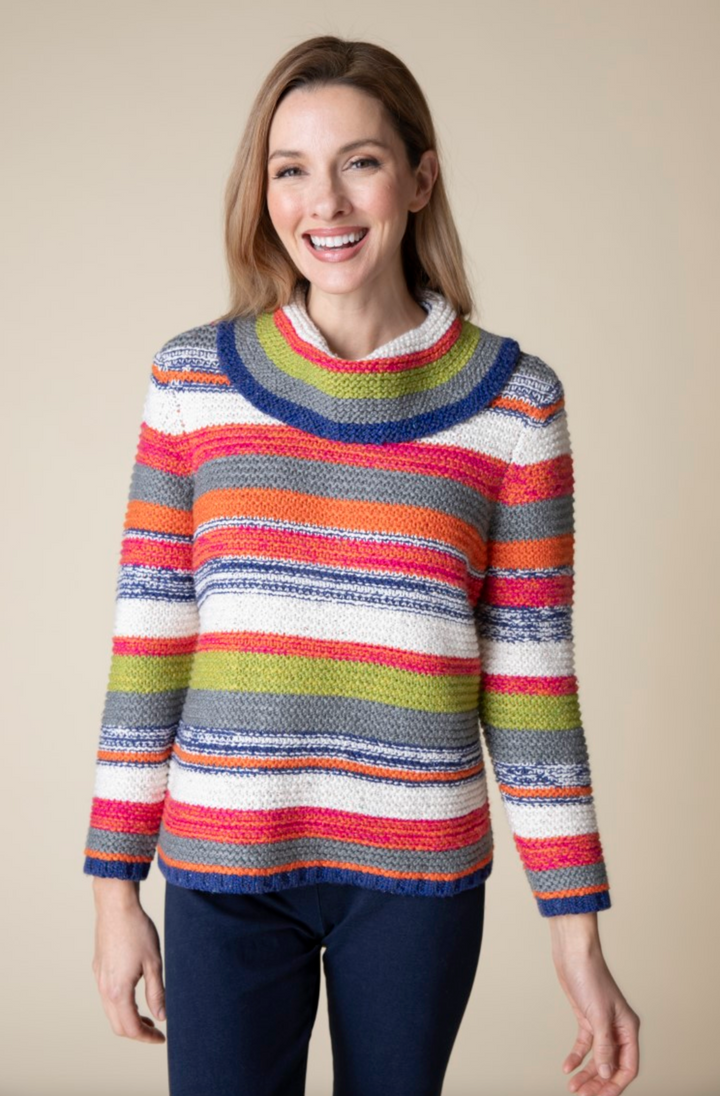 Rustic Retreat Stripe Pullover