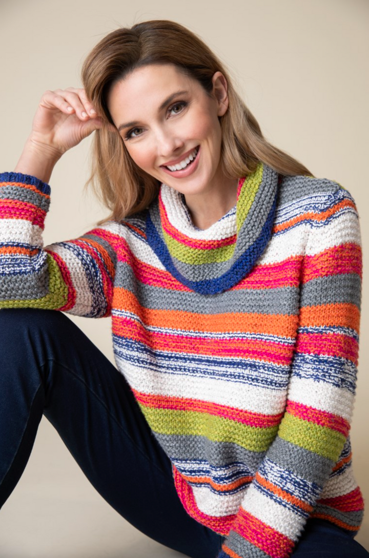 Rustic Retreat Stripe Pullover