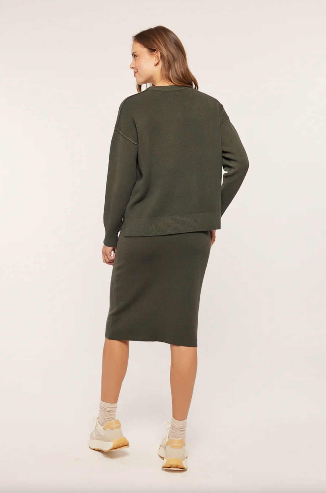 Cool Girl Midi Sweater Skirt