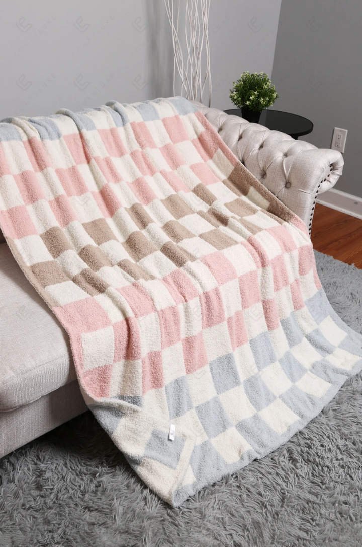 Pastel Checkered Blanket