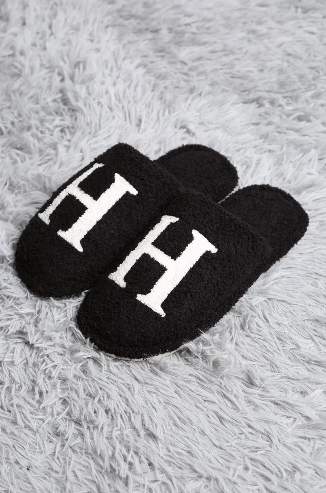 Luxe 'H' Embroidered Slipper