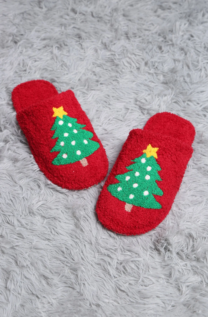 Christmas Tree Slippers