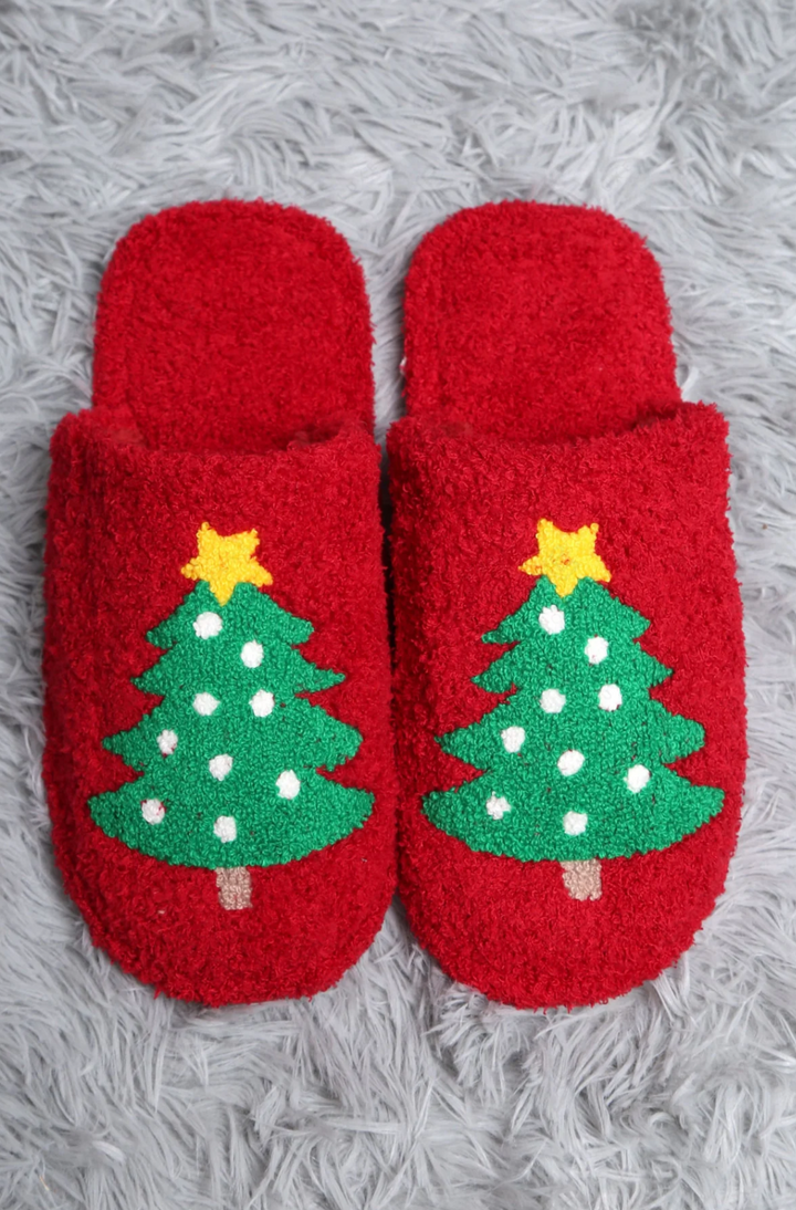 Christmas Tree Slippers