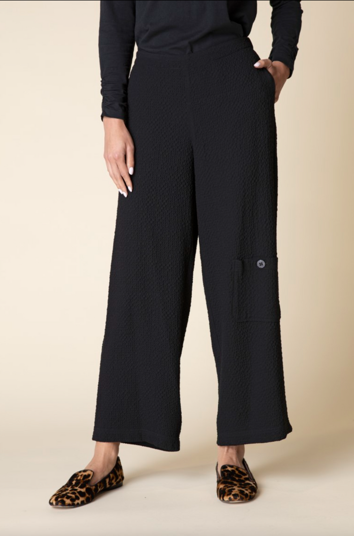 Breezy Crinkle Crepe Ankle Pant