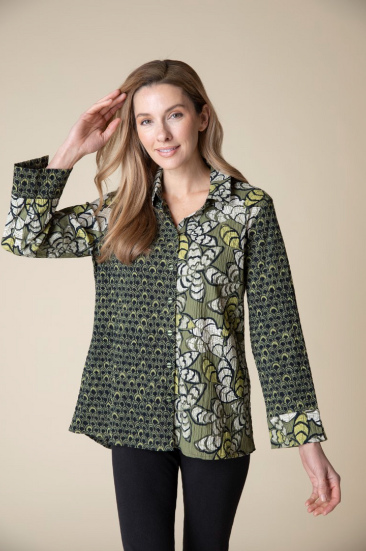 Rustling Leaves Shirt, Olive