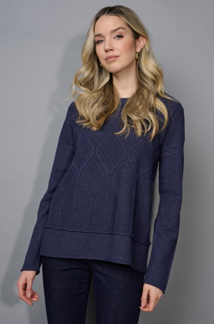 Diamond Drift Knit Top