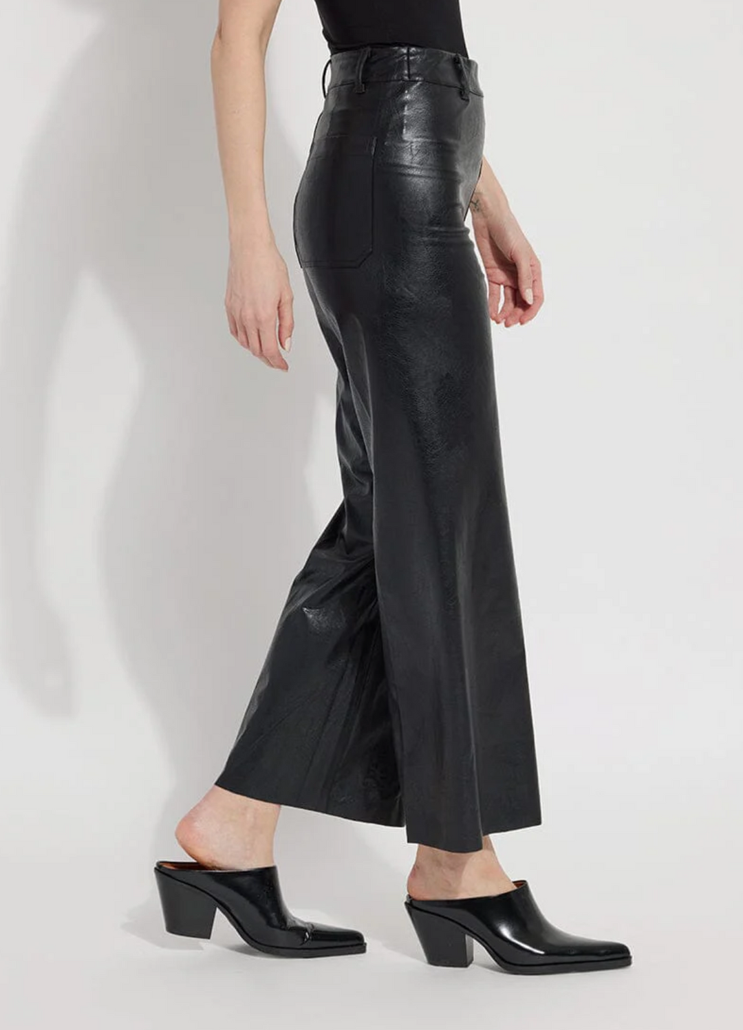 Midnight Kohl Faux Leather Pant