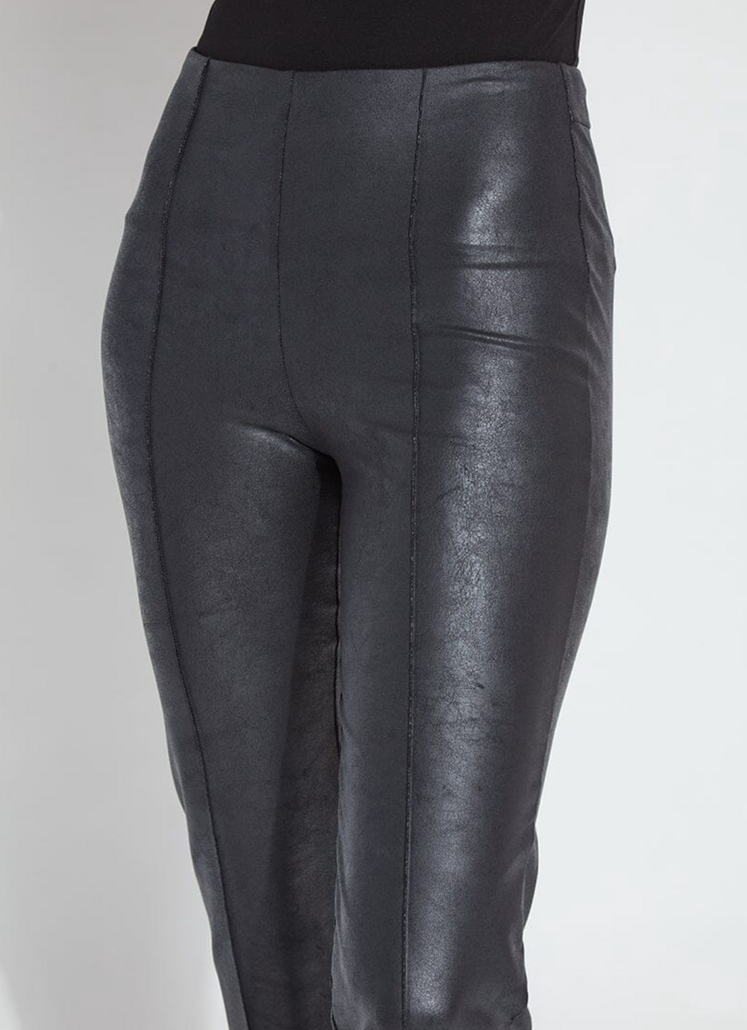 Elysse Foiled Faux Leather Pant