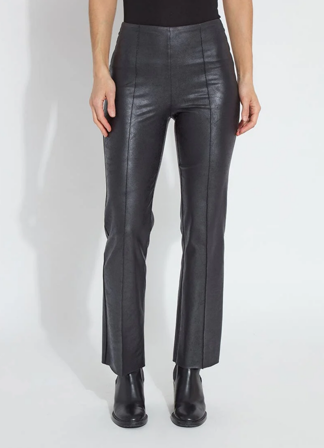 Elysse Foiled Faux Leather Pant