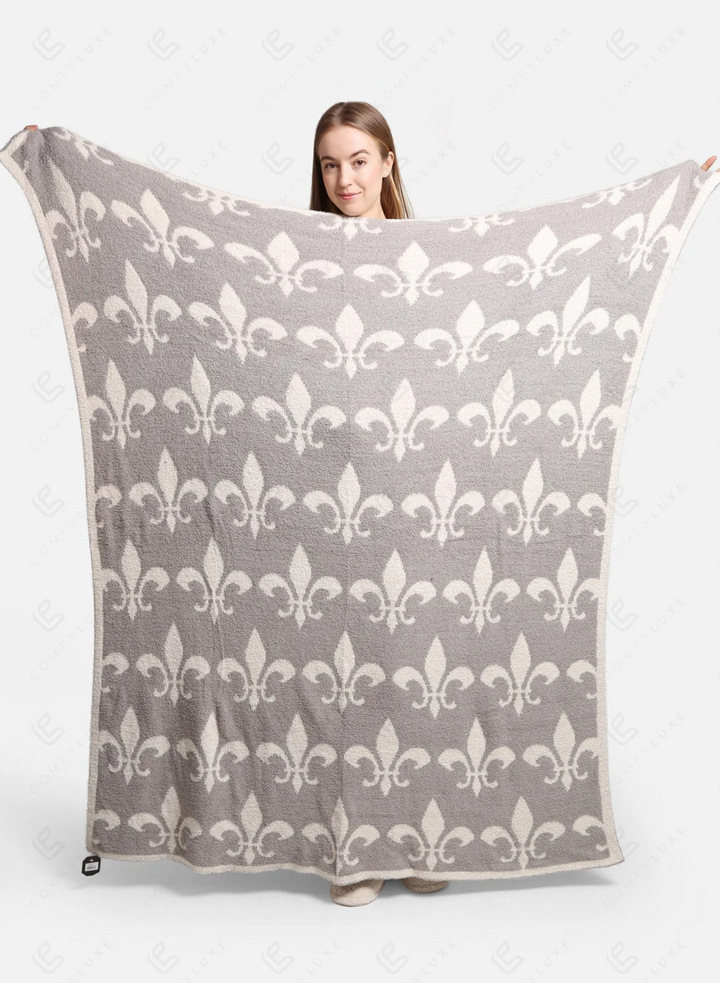 Fleur De Lis Throw Blanket
