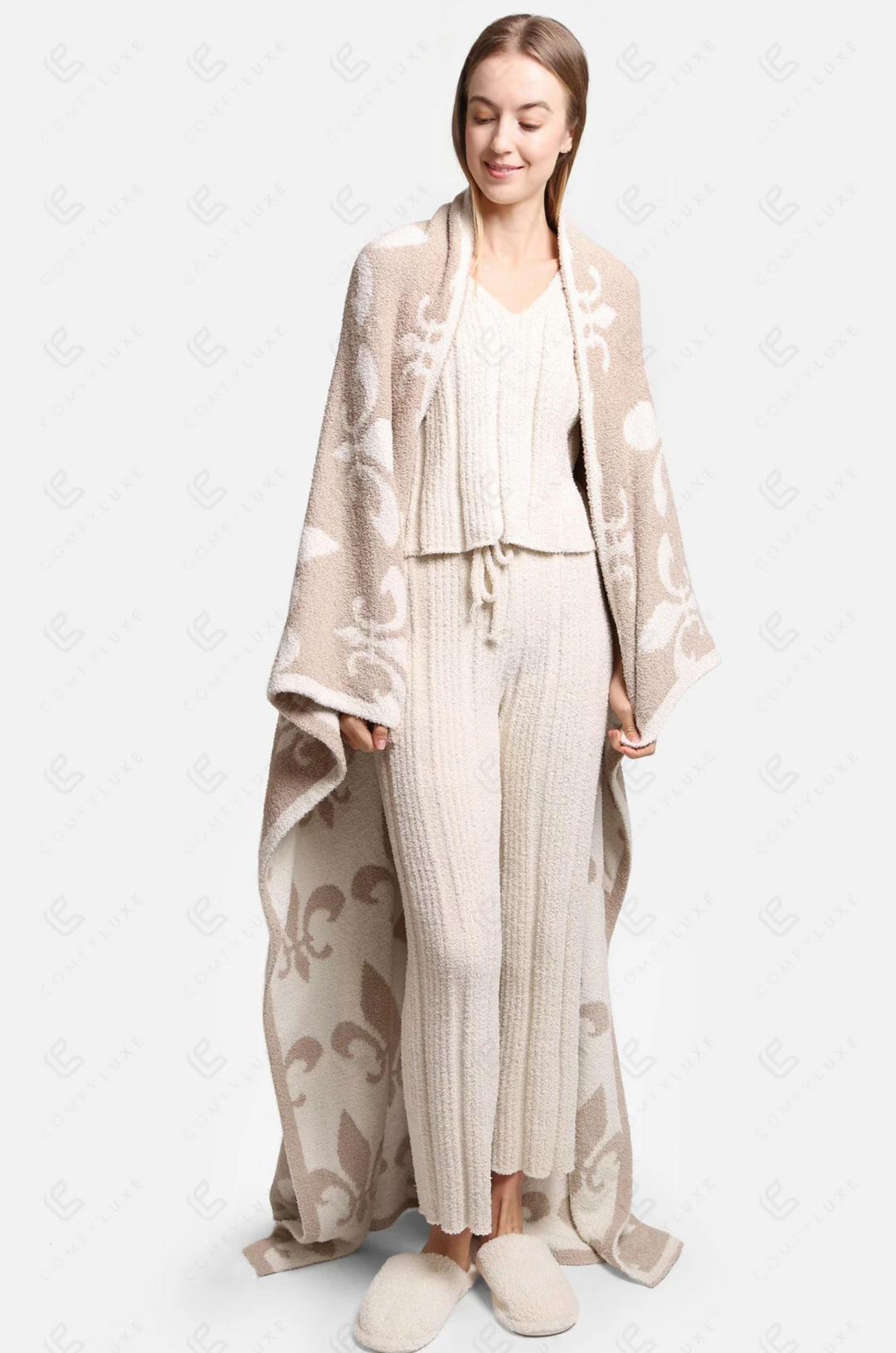 Fleur De Lis Throw Blanket