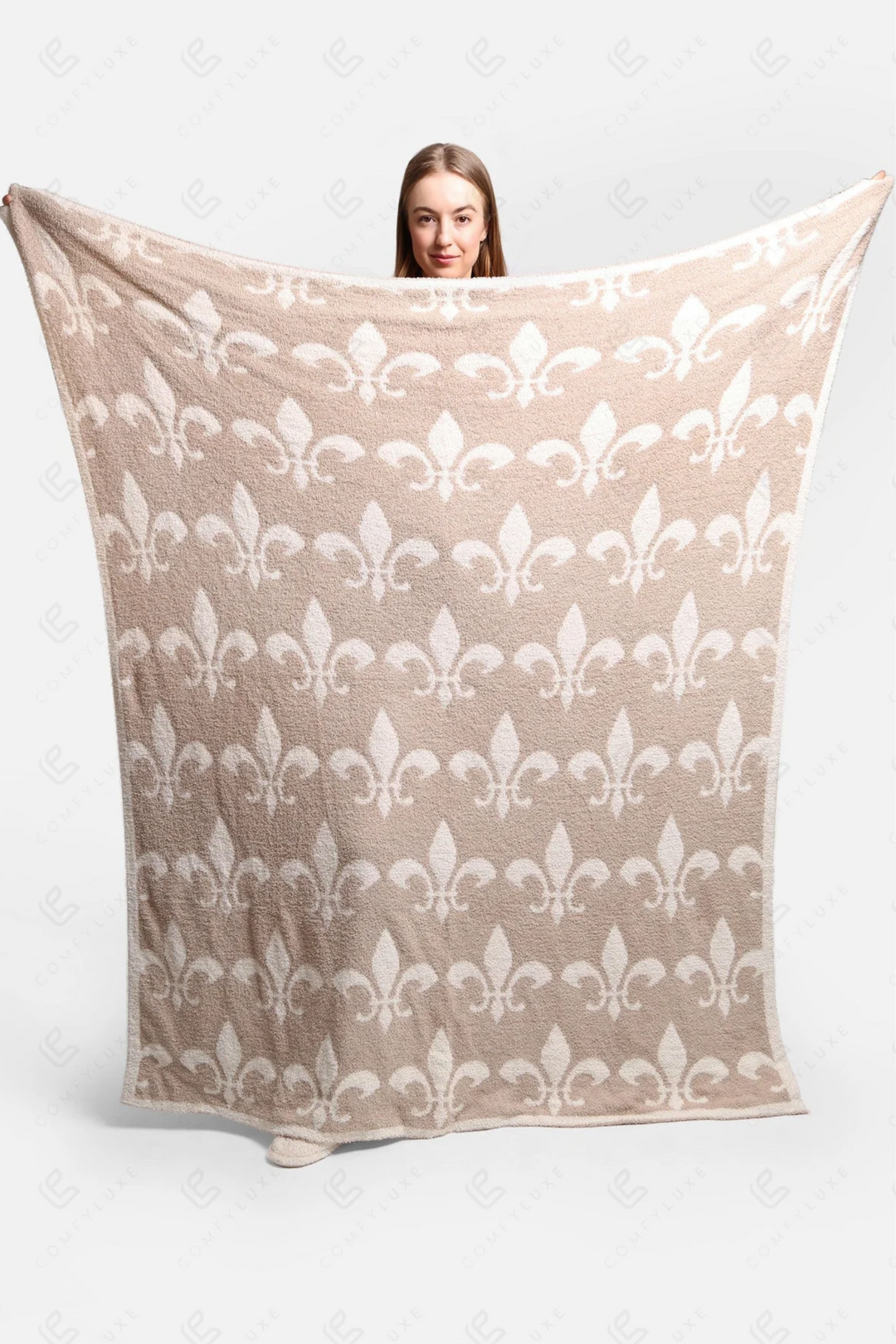 Fleur De Lis Throw Blanket