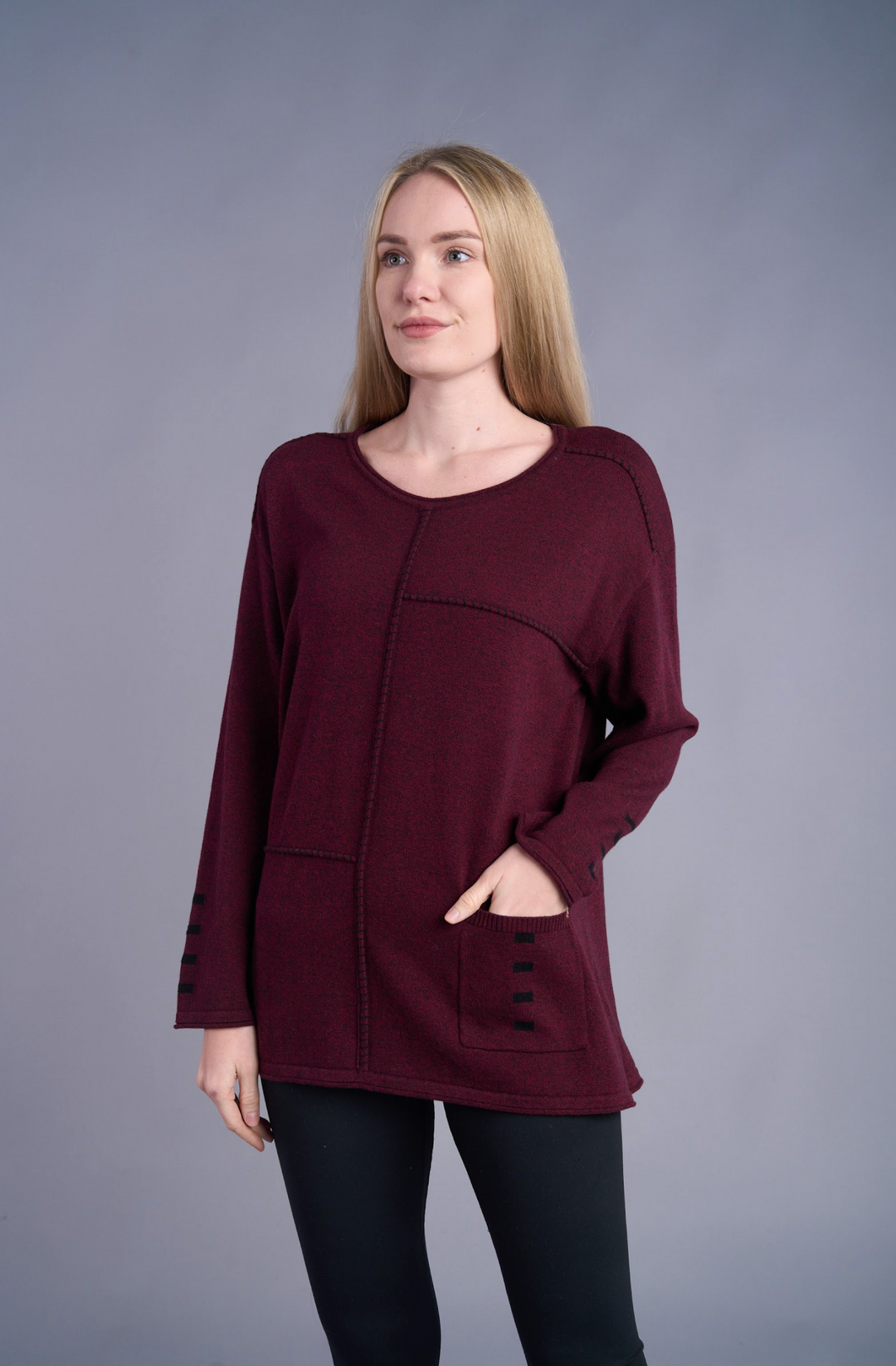 All Stitched Up Pocket Sweater