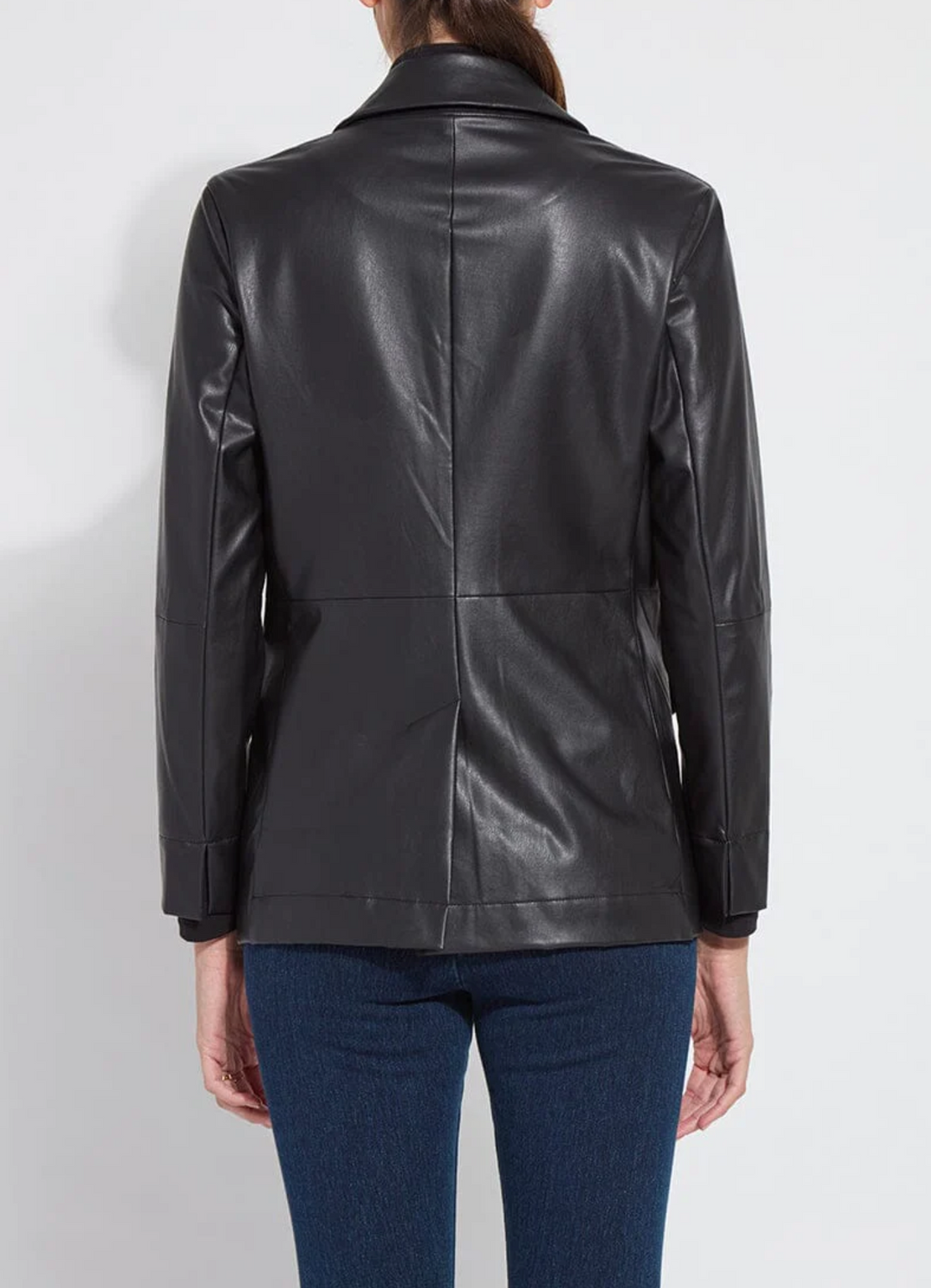 Versatile Vegan Leather Blazer