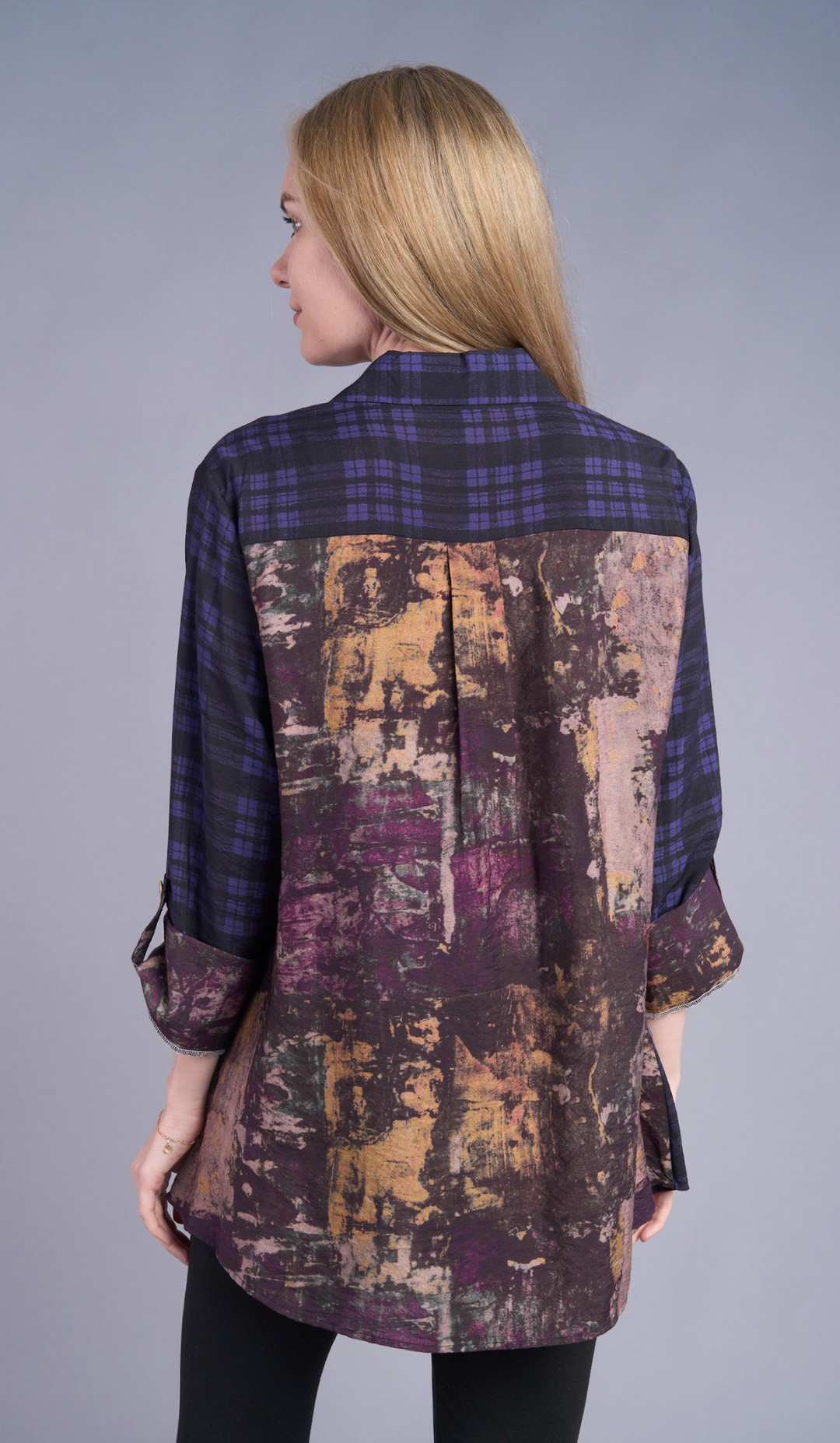 Purple Haze Checkered Shirt, Final Sale