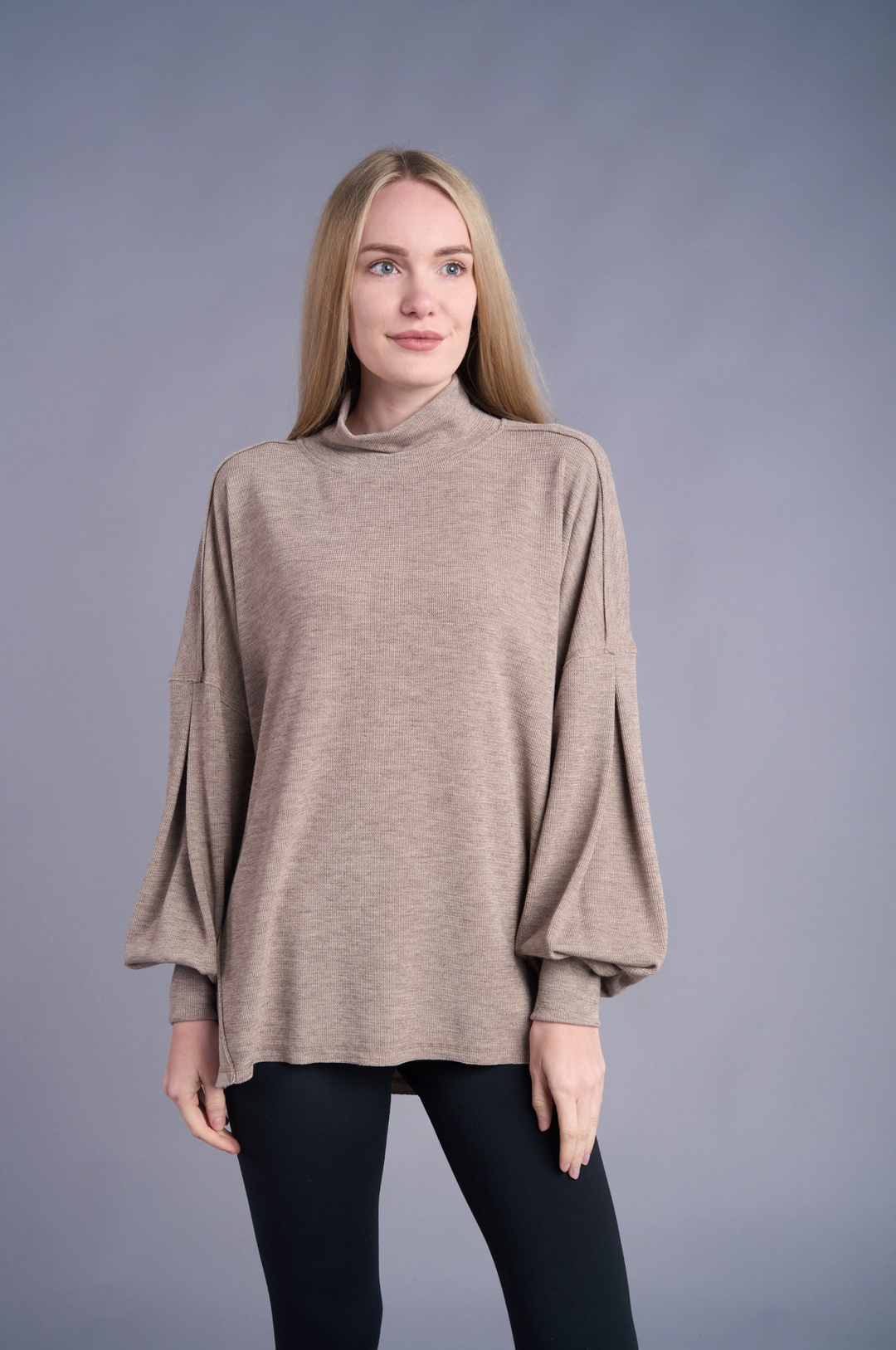 Leila Lantern Sleeve Sweater