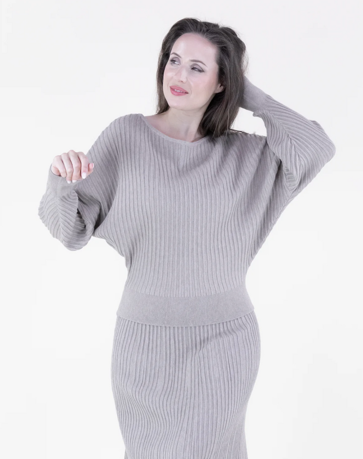 Desert Drift Ribbed Sweater