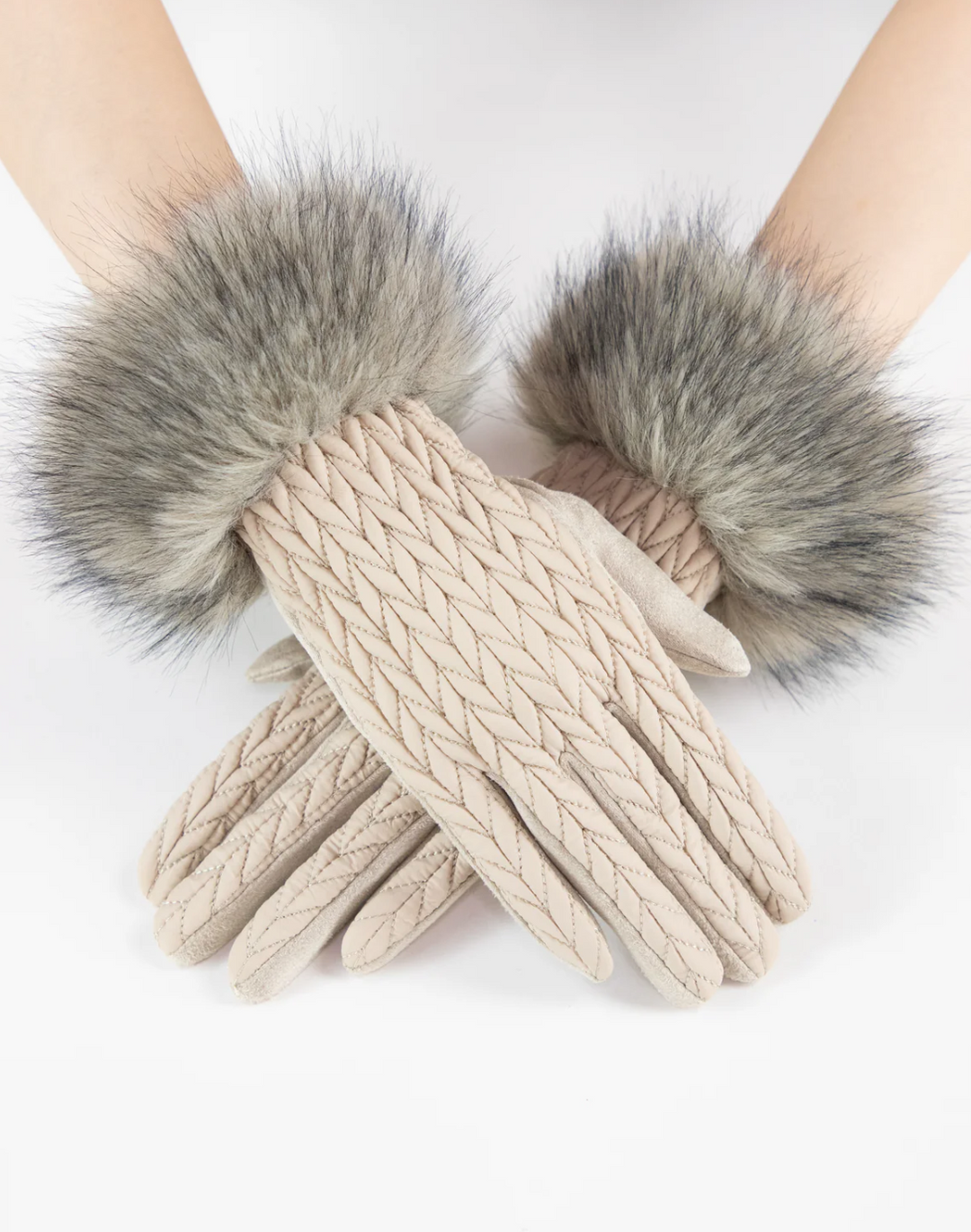 Sasha Fur Cuff Gloves