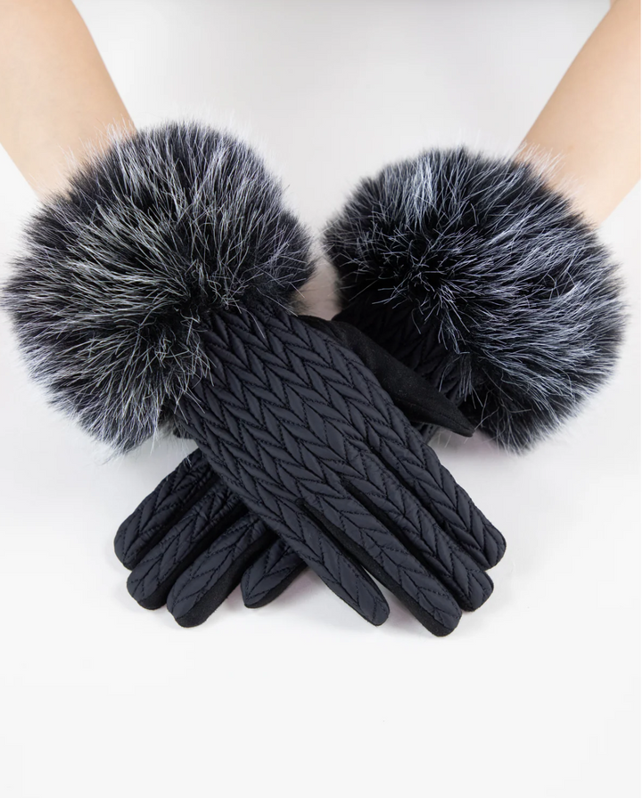 Sasha Fur Cuff Gloves