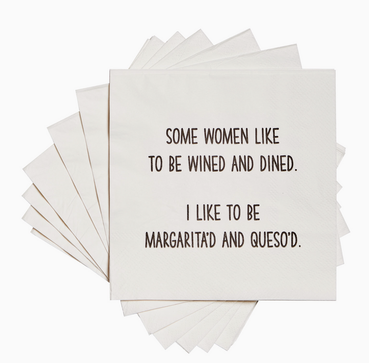 Wined &amp; Dined Cocktail Napkins