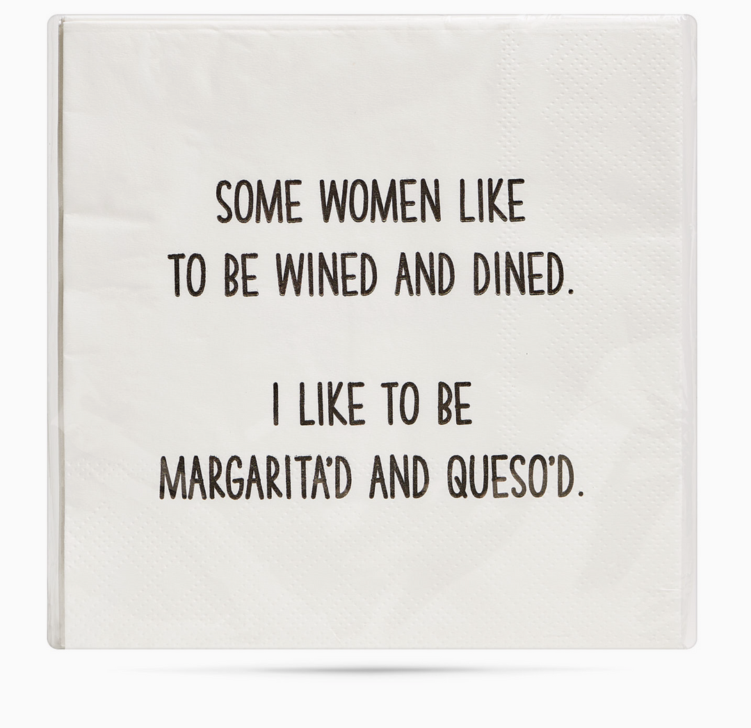 Wined &amp; Dined Cocktail Napkins