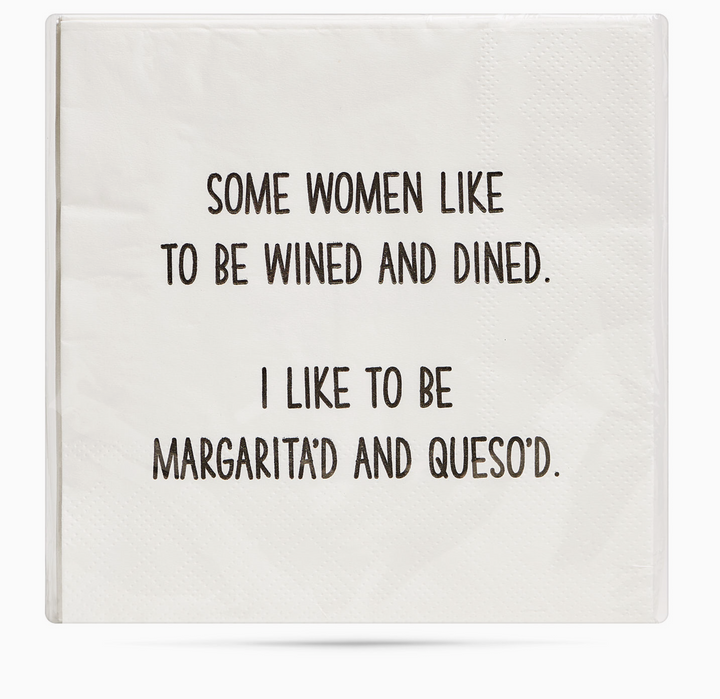 Wined &amp; Dined Cocktail Napkins