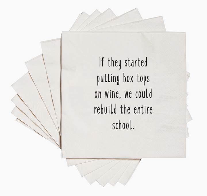 Box Tops Cocktail Napkins