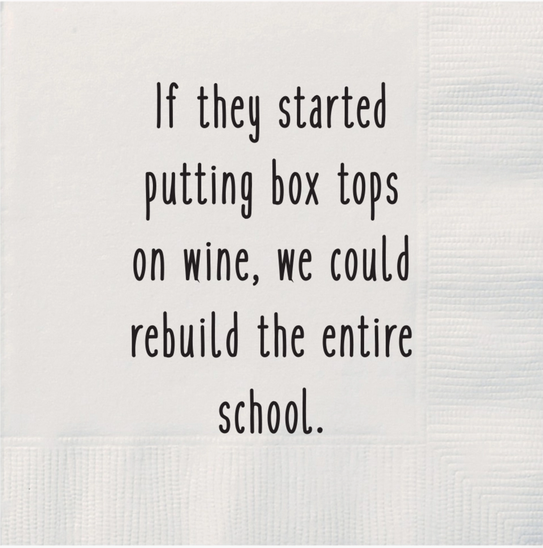 Box Tops Cocktail Napkins