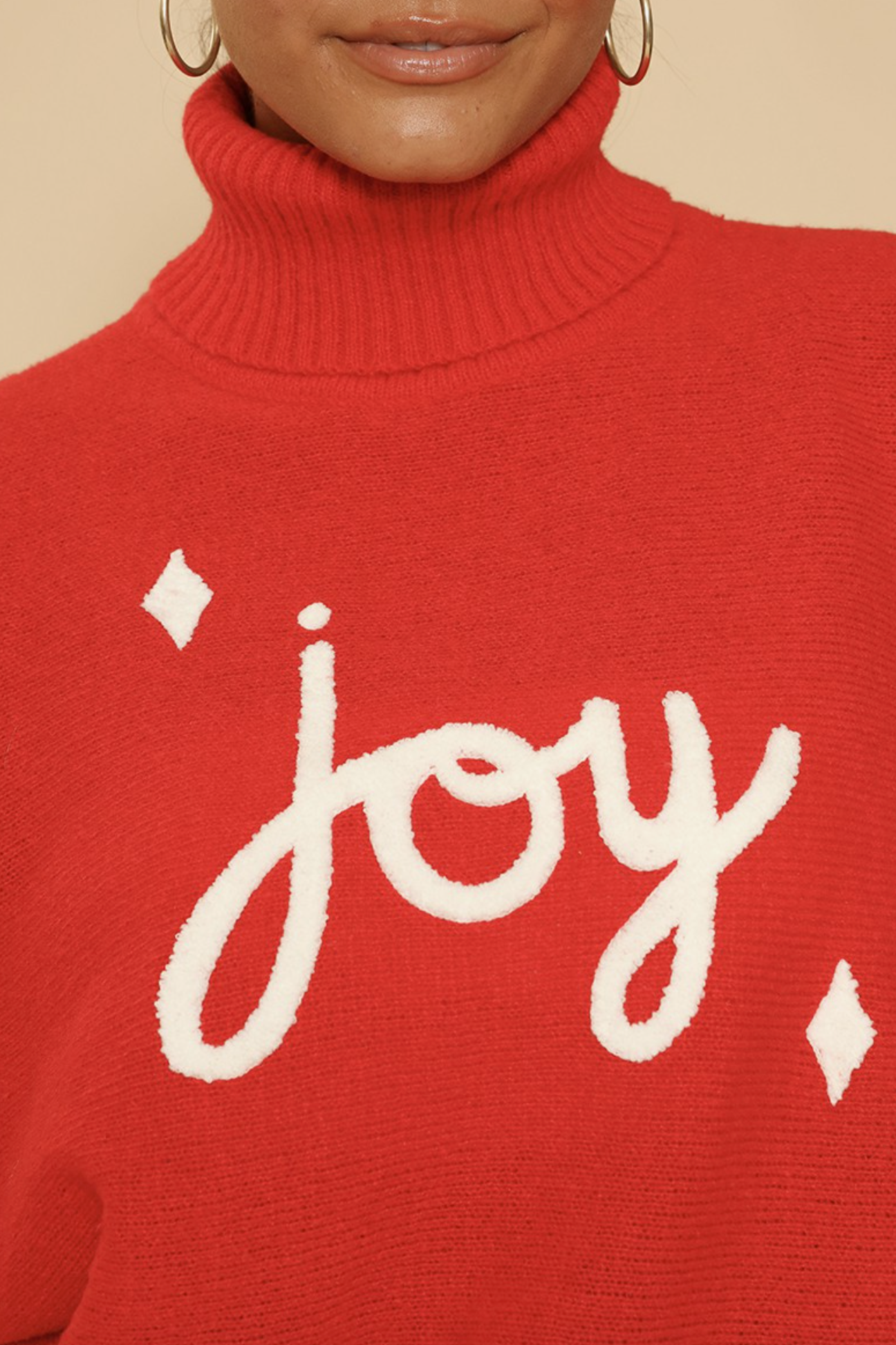Joy Joy Turtleneck Sweater