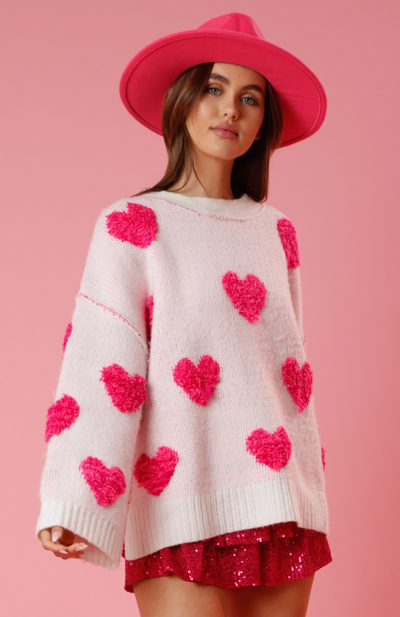 Be Mine Heart Sweater