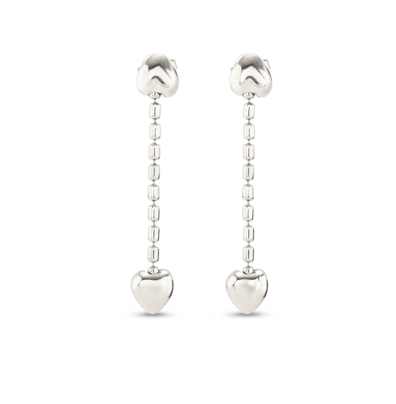 Cupido Earrings, Silver