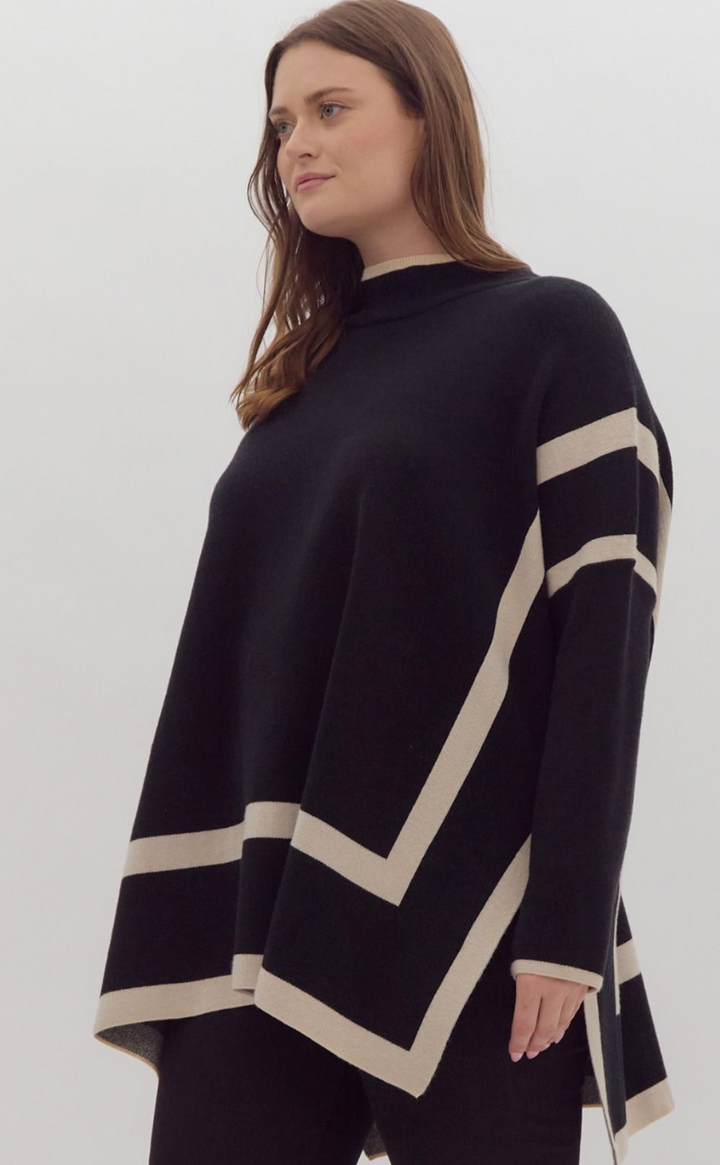 Toni 2 Tone Poncho