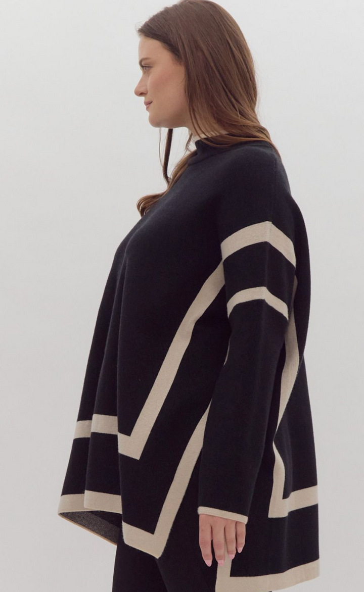 Toni 2 Tone Poncho