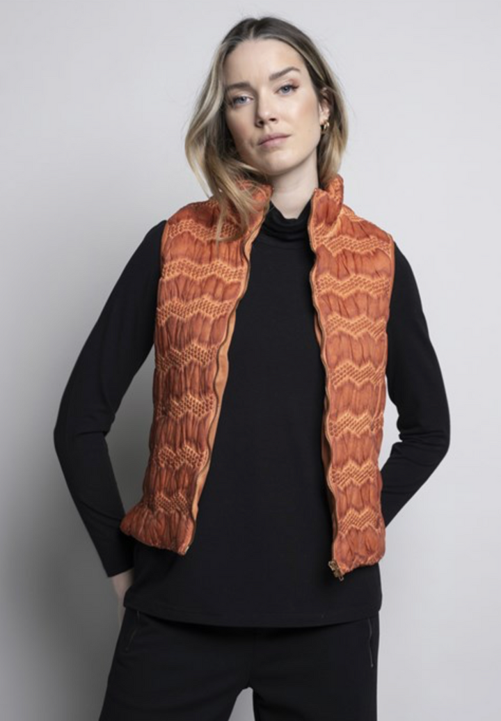 Terracotta Pucker Vest