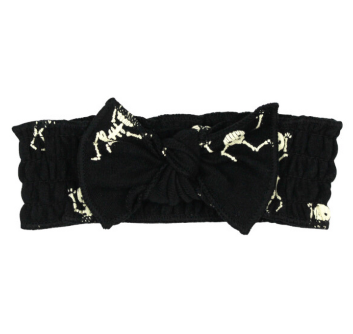 Smocked Headband Dancing Skeletons