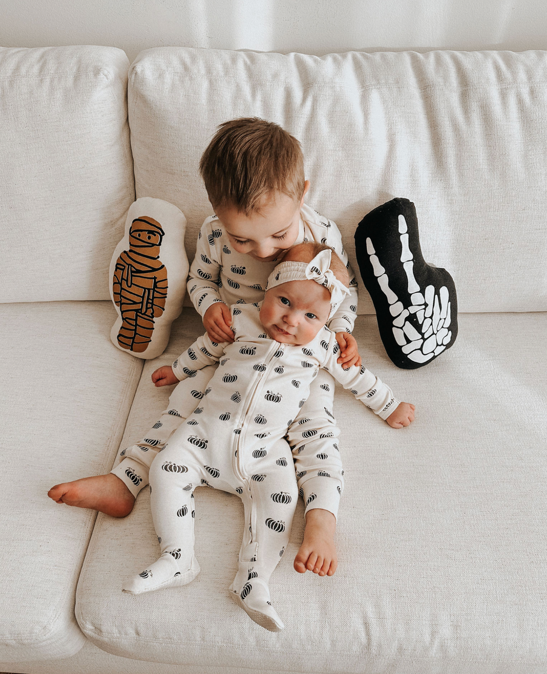 Baby Zipper Footie PJs, Enchanted Pumpkins